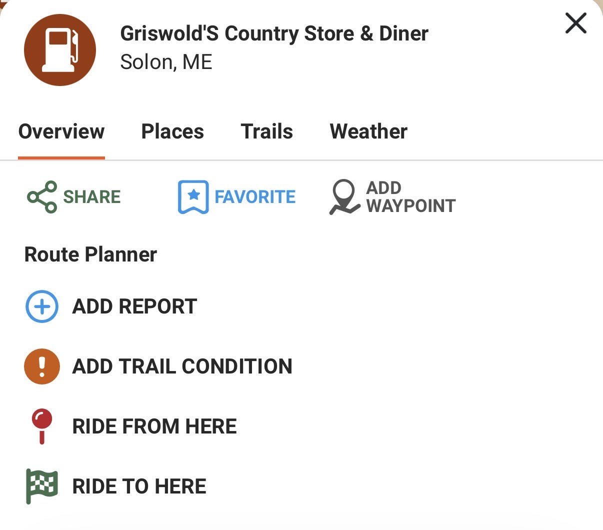 Griswold Waypoint Map